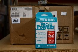 Twenty seven 1oz tubs of Doc Johnson Vac-U-Powder lubricants (Over 18s only).