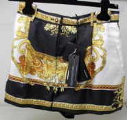 A pair of women's as new Versace Medusa Renaissance tailored shorts (TGL 40).