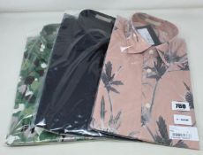 Three assorted as new Ted baker shirts (All size 3?).