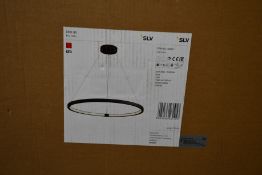 A boxed as new SLV Lighting One 80 LED pendant in Matt Black (Item No. 1002911, EAN:
