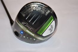 An as new Callaway Epic Max Driver 10.5, R (RH).