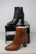 Two pairs of women's as new Ralph Lauren boots; McKay (EU 38) and Marleigh (EU 39).