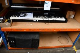Pre-owned keyboards/digital pianos a speaker and a small quantity of instrument accessories (some