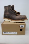 A pair of as new Red Wing Shoes Classic Moc boots (UK 9).
