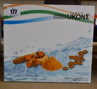 Ten boxes of 100 Enagic Turmeric Kangen Ukone Dietary Supplements (BB: 02/24).