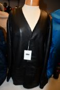 An as new Cos leather jacket (42R - RRP £250).