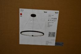 A boxed as new SLV Lighting One 80 LED pendant in Matt Black (Item No. 1002911, EAN: