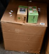 A quantity of as new GreenSteel stainless steel cups (10oz and 16oz sizes).