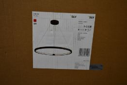 A boxed as new SLV Lighting One 80 LED pendant in Matt Black (Item No. 1002911, EAN: