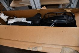 A Shengmilo MX02s electric mountain bike in black (Item not assembled, viewing advised).