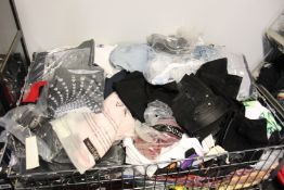 A quantity of assorted as new clothing and related items.