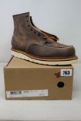 A pair of as new Red Wing Shoes Classic Moc boots (UK 10).