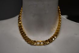 An as new Dior 300 gold choker chain necklace.