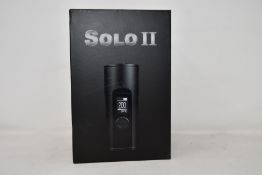 A boxed as new Arizer Solo II Vaporizer in Carbon Black (NOTE: UK power adapter required) (NOTE:
