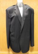 A men's as new Brioni jacket in black (Size 56 - RRP £1205).