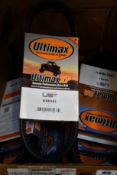 Eleven Ultimax UA Performance Drive Belts (UA441) and one Extreme Performance Drive Belt (UXP441),