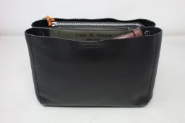 An as new Rag & Bone Black Olive Night passenger cross body bag (RRP $395).