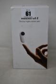 A boxed Insta360 GO 2 camera.