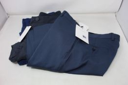 A pair of Sandro slim fit deep blue jeans (Size 32), a pair of Sandro Pluto trousers in