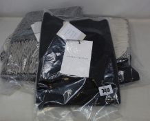 Five as new Mourne Textiles Tweed Emphasize scarves (RRP from£80 each).