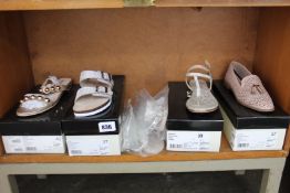 Five pairs of assorted as new Miss KG Kurt Geiger footwear.