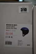 A boxed as new POC Meninx RS MIPS Helmet - Uranium Black/Natrium Blue Matt (XS-S, 51-54).
