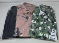Three assorted as new Ted baker shirts (All size 3?).