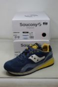 Two pairs of as new Saucony Shadow 6000 sneakers (UK 8).