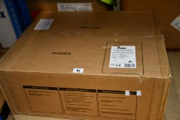 An as new Valor Excelsior black nickel inset electrical fire.