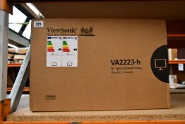A boxed as new ViewSonic VA2223-h 22