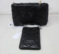 An as new Carvela Lana weave pouch cross body bag (RRP £99) and a Kurt Geiger Kensington phone