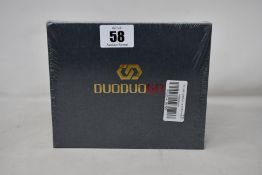 Five DuoDuoGo J3 (2 x Gradual Blue 3 x Gradual purple) mobile phones.