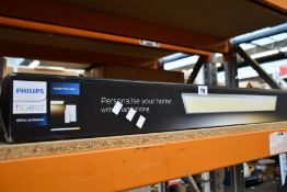 A Philips HUE Aurelle rectangle panel light.