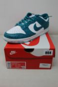 A pair of women's as new Nike Dunk Low with authentication tag (UK 8).