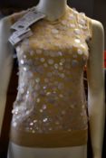 An as new Paco Rabanne sequin embellished top (S).