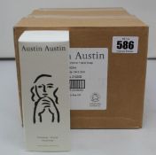 Twelve boxed as new Austin Austin Palmarosa & Vetiver hand soaps(300ml).