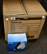 Twenty boxed as new Orzly Hornet RXH-20 gaming headsets in White (Boxes sealed, some boxes