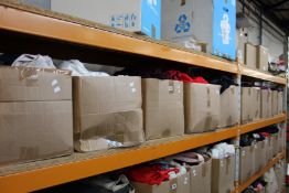 Ten boxes of assorted pre-owned clothing and related items.