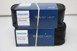 Two Philips Zoom NiteWhite - Take-home whitening Kits 16% Carbamide Peroxide (6x 2.4ml each).