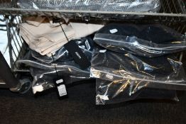 Three Joseph high neck, long sleeve Tweed knit tops (XS, S, M - RRP £130 each), three pairs of