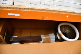 A QAZQA Mangoes FL bronze lamp (102349).