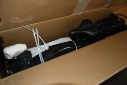 A Shengmilo MX-01 electric bike with fat tyres in black and red (NOTE: This item has not been