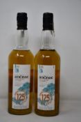 Two bottles of Ancnoc 16 year old 125th Anniversary Cask Strength Highland single malt (700ml - No