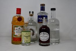 Assorted gins; Sipsmith Phantom (700ml), Multum Gin Parvo Rutland (700ml), Tanqueray Flor De Sevilla