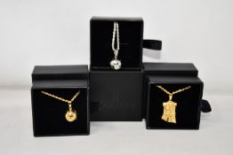 Fifteen items of assorted Haraves jewellery to include 5x silver and 5x gold Globes and 5x Jesus.