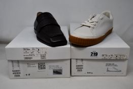 A pair of as new Cos sneakers and a pair of Cos shoes (Both EU 38).