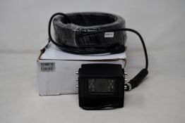 A boxed as new Capital Vision CCV087-02 120 Degree DC12V PAL Vehicle Camera and 20M Cable (Damaged