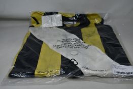 An as new Wales Bonner Jockey satin sunshine panelled shirt (Size 46).