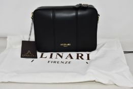 An as new Alinari Firenze Flavia crossbody bag in black.
