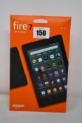 A boxed as new Amazon Fire 7 16GB in Black (Box sealed).